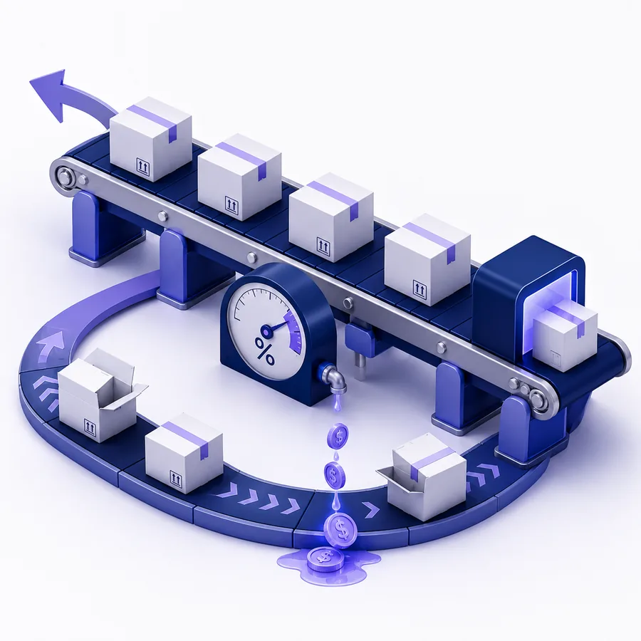 Shipping and returns layer of the cost stack audit.